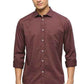 BASICS Mens  MID BROWN SLIM SHIRT 23BSH51765 LS