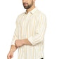 BASICS Mens  BEIGE SLIM SHIRT 23BSH51813 LS