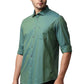 BASICS Mens  GREEN SLIM SHIRT 23BSH52252 LS