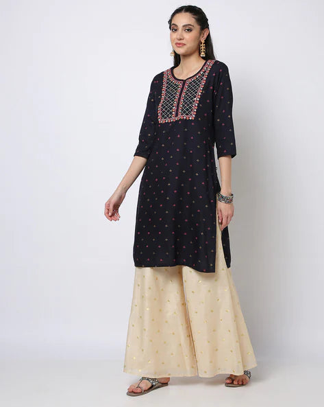 WOMENS KURTHI BLACK