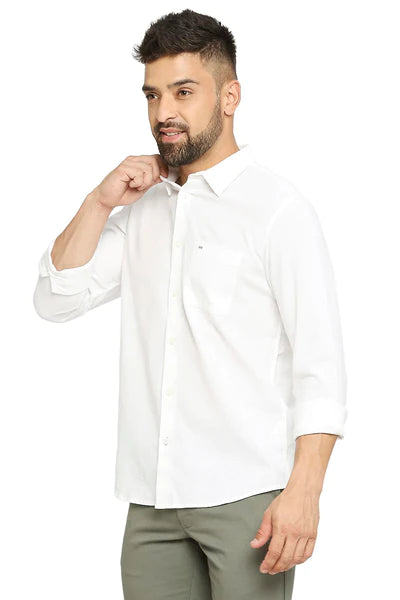 BASICS Mens  WHITE SLIM SHIRT 23BSH51528 HS