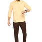 BASICS Mens  ORANGE SLIM SHIRT 23BSH51506 LS