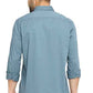 BASICS Mens  BLUE SLIM SHIRT 23BSH51764 LS