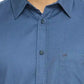 BASICS Mens  BLUE SLIM SHIRT 23BSH51963 HS