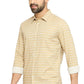 BASICS Mens  BEIGE SLIM SHIRT 23BSH51890 HS