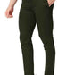 BASICS Mens  OLIVE TAPERED TROUSER 22BTR51026 FLATFRONT