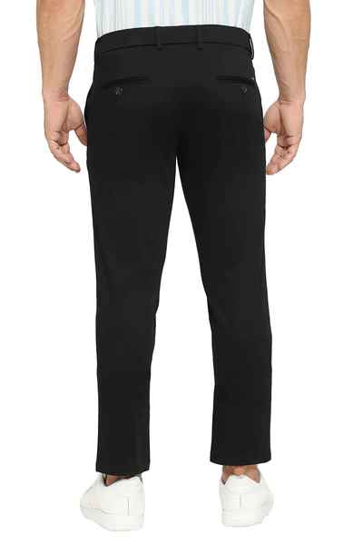 BASICS Mens  BLACK TAPERED TROUSER 23BTR51551 FF