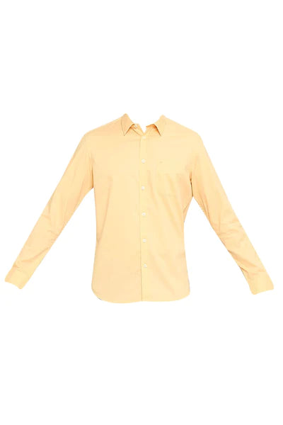 BASICS Mens  ORANGE SLIM SHIRT 23BSH51506 LS