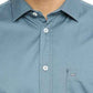 BASICS Mens  BLUE SLIM SHIRT 23BSH51764 LS