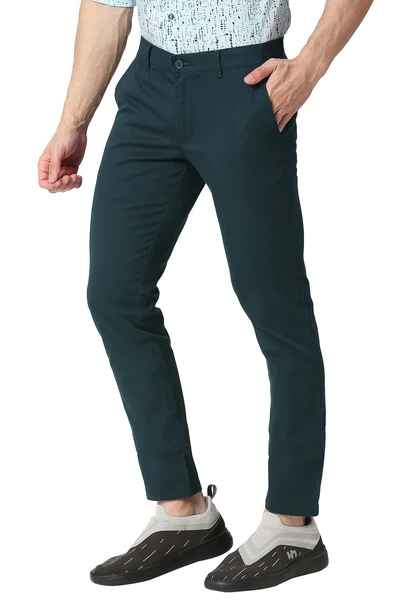 BASICS Mens  DARK GREEN TAPERED TROUSER 23BTR50256 FF