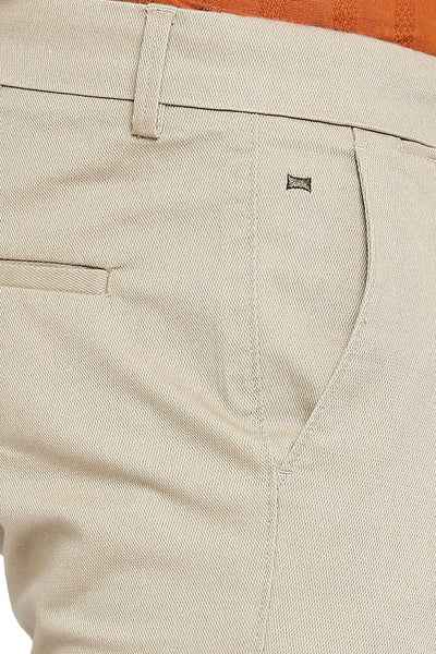 BASICS Mens  KHAKI TAPERED TROUSER 23BTR51562 FLATFRONT