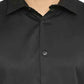 BASICS Mens  BLACK SLIM SHIRT 23BSH51714 LS