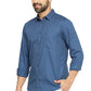 BASICS Mens  BLUE SLIM SHIRT 23BSH51963 HS