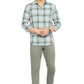 BASICS Mens  TEAL SLIM SHIRT 23BSH51680 HS