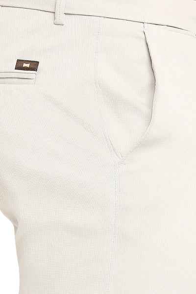 BASICS Mens  LIGHT GREY TAPERED TROUSER 23BTR51583 FLATFRONT