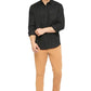 BASICS Mens  BLACK SLIM SHIRT 23BSH51966 HS