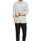 BASICS Mens  GREY SLIM SHIRT 23BSH51881 HS