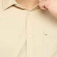 BASICS Mens  BEIGE SLIM SHIRT 23BSH51750 LS