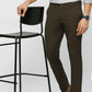 BASICS Mens  BROWN TAPERED TROUSER 23BTR51628 FF