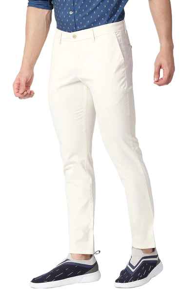 BASICS Mens  ECRU TAPERED TROUSER 23BTR50169 FF