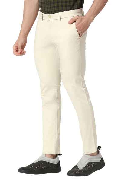 BASICS Mens  BEIGE TAPERED TROUSER 23BTR50276 FF