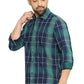 BASICS Mens  GREEN SLIM SHIRT 23BSH51707 LS