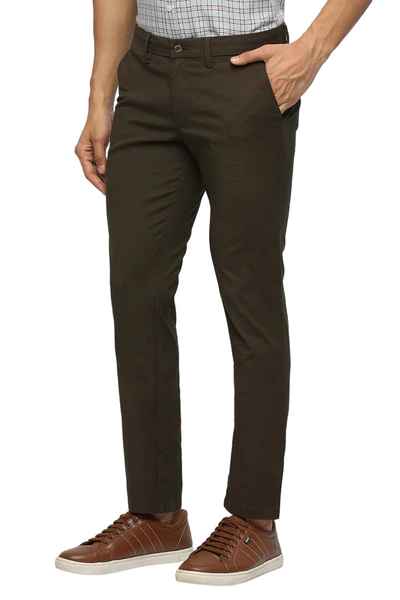 BASICS Mens  BROWN TAPERED TROUSER 23BTR51628 FF