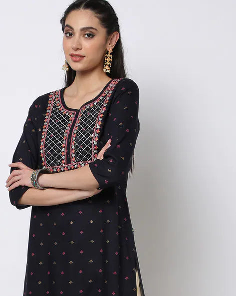 WOMENS KURTHI BLACK