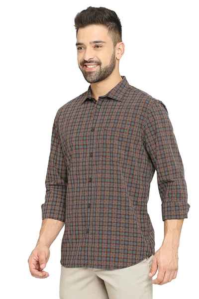 BASICS Mens  NAVY SLIM SHIRT 23BSH51484 LS