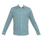 BASICS Mens  TEAL SLIM SHIRT 23BSH51831 LS