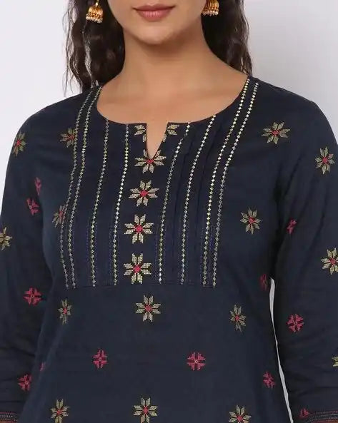 WOMENS KURTHI NAVY