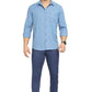 BASICS Mens  BLUE SLIM SHIRT 23BSH52059 LS