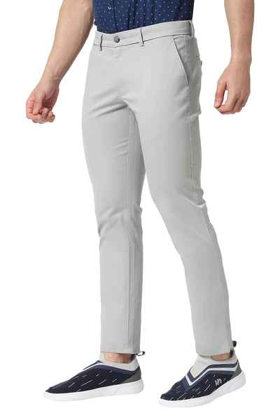 BASICS Mens  GREY TAPERED TROUSER 23BTR50296 FF