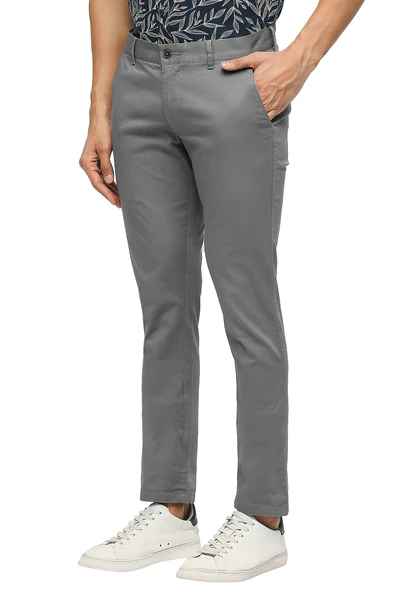 BASICS Mens  MID GREY TAPERED TROUSER 23BTR51602 FF