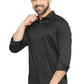 BASICS Mens  BLACK SLIM SHIRT 23BSH51714 LS