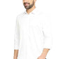 BASICS Mens  WHITE SLIM SHIRT 23BSH51718 LS