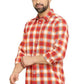 BASICS Mens  RED SLIM SHIRT 23BSH51735 HS