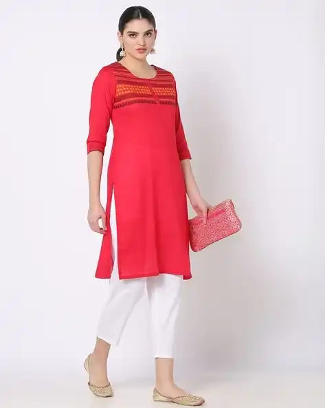 WOMENS KURTHI RED