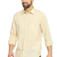 BASICS Mens  BEIGE SLIM SHIRT 23BSH51524 HS