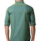 BASICS Mens  GREEN SLIM SHIRT 23BSH52252 LS