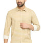 BASICS Mens  BEIGE SLIM SHIRT 23BSH51890 HS