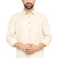 BASICS Mens  BEIGE SLIM SHIRT 23BSH52055 LS