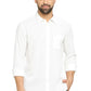 BASICS Mens  WHITE SLIM SHIRT 23BSH51528 HS