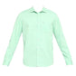 BASICS Mens  GREEN SLIM SHIRT 23BSH51689 LS