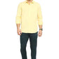 BASICS Mens  YELLOW SLIM SHIRT 23BSH51693 LS