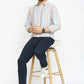 BASICS Mens  BLUE SLIM SHIRT 23BSH51929 HS