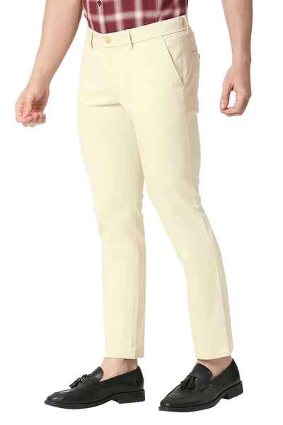 BASICS Mens  BEIGE TAPERED TROUSER 23BTR50242 FF