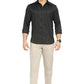 BASICS Mens  BLACK SLIM SHIRT 23BSH51714 LS