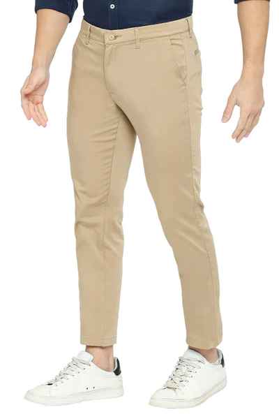 BASICS Mens  KHAKI TAPERED TROUSER 23BTR52945 FF