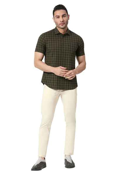 BASICS Mens  BEIGE TAPERED TROUSER 23BTR50276 FF